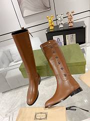 Gucci High Boots In Brown With Buckles - 3