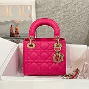 Dior Lady Hot Pink Mini Bag - 17x15x7cm - 1