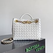 Bottega Veneta Medium Andiamo Agate White - 25×22×10.5cm - 1