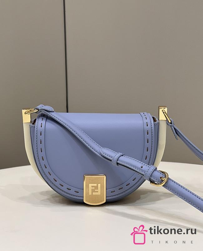 Fendi Blue Moonlight Shoulder Bag - 19×8×14cm - 1