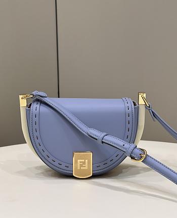 Fendi Blue Moonlight Shoulder Bag - 19×8×14cm