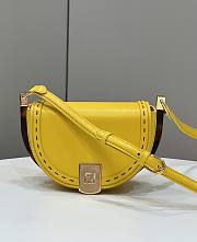 Fendi Yellow Moonlight Shoulder Bag - 19×8×14cm - 1