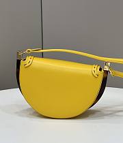 Fendi Yellow Moonlight Shoulder Bag - 19×8×14cm - 3