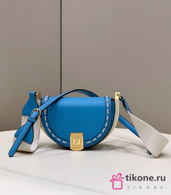 Fendi Sky Blue Moonlight Shoulder Bag - 19×8×14cm - 1