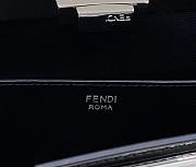 Fendi Cut Peakapoo In Black Leather - 34x18.5x11cm - 5