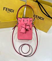 Fendi Mon Tresor Mini Bucket Bag In Pink - 18x12x10cm - 1