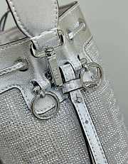 Fendi Mon Tresor Mini Bucket Bag In Silver - 18x12x10cm - 4