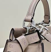 Fendi Tote Bag Leer In Beige - 23x11x18cm - 2