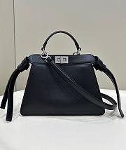 Fendi Peakapoo IseeU In Black Leather - 27×11×20cm - 1