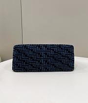 Fendi O'Lock Zip Blue Shoulder Bag - 35x23x14cm - 4