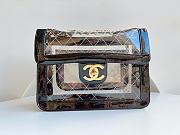 Chanel Vinyl Maxi Flap Bag - 30x21x8cm - 1