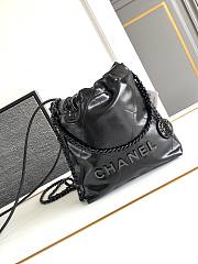 Chanel 22 Small Handbag All Black - 20x19x6cm - 1