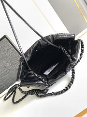 Chanel 22 Small Handbag All Black - 20x19x6cm - 5