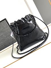 Chanel 22 Small Handbag All Black - 20x19x6cm - 3