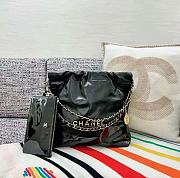 Chanel 22 Black Lambskin Handbag  - 1