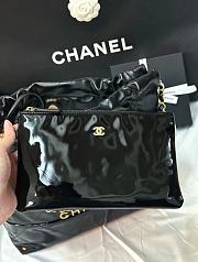 Chanel 22 Black Lambskin Handbag  - 4