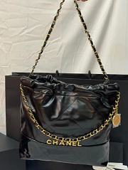 Chanel 22 Black Lambskin Handbag  - 3