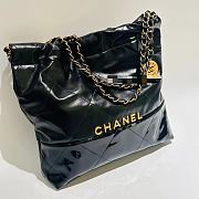 Chanel 22 Black Lambskin Handbag  - 5