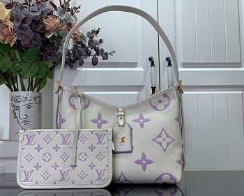 Louis Vuitton M46288 CarryAll In Purple & White Bag - 29x24x12cm