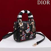 Dior Lady Liberty Queen Embroidered Bag - 17x15x17cm - 3