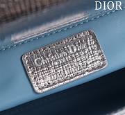 Dior Small Lady In Silver Lambskin - 20x16x8cm - 4