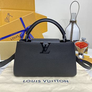 Louis Vuitton M27185 Capucines East West Black Bag - 29x16x8cm