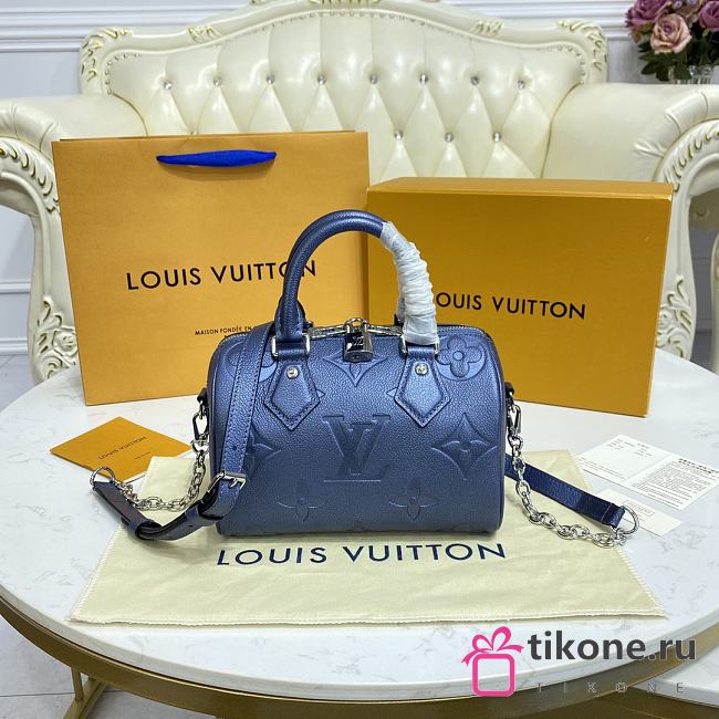 Louis Vuitton M58953 Speedy Metallic Blue - 20.5x13.5x12cm - 1