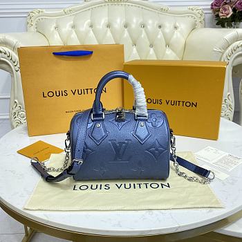 Louis Vuitton M58953 Speedy Metallic Blue - 20.5x13.5x12cm