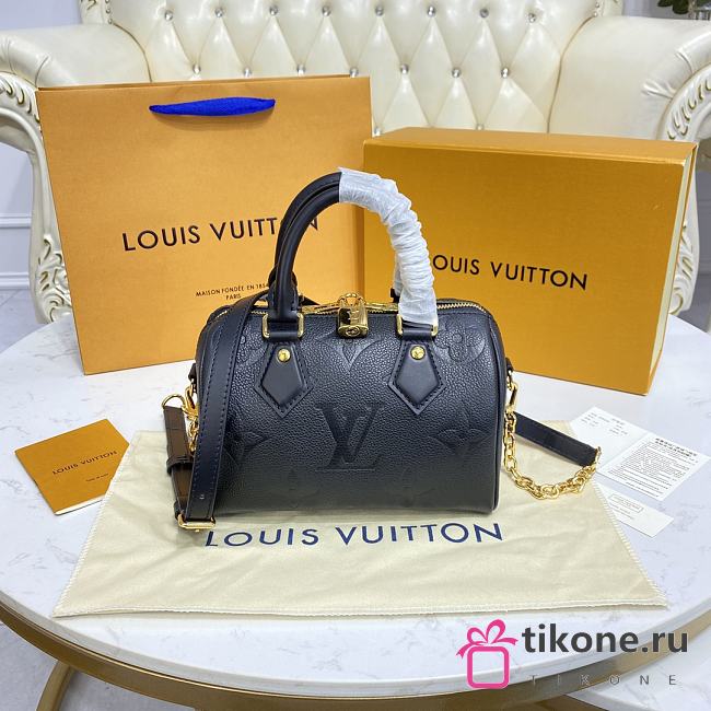 Louis Vuitton M58953 Speedy Black Bag - 20.5x13.5x12cm - 1