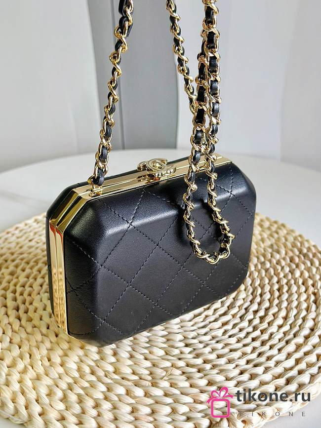 Chanel Evening Bag In Black Lambskin - 1