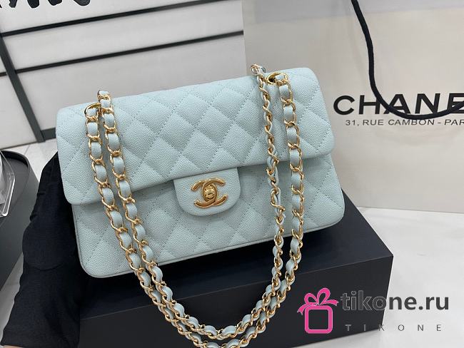 Chanel Flapbag Blue Caviar 23cm - 1