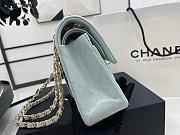 Chanel Flapbag Blue Caviar 23cm - 4