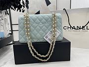 Chanel Flapbag Blue Caviar 23cm - 2