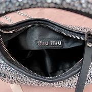 Miumiu Wander Mini Hobo Bag With Crystal - 17×10×6cm - 3