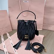 Miumiu Matelassé Nappa Leather Bucket Bag - 17x15x10cm - 1