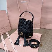 Miumiu Matelassé Nappa Leather Bucket Bag - 17x15x10cm - 5