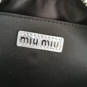 Miumiu Matelassè Nappa In Silver Cloud - 19x13x6cm - 3