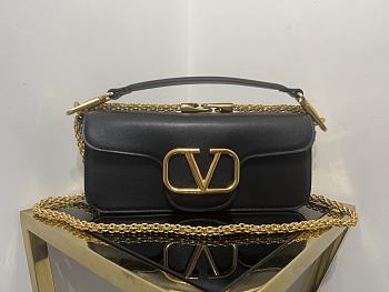 Valentino Garavani Black Crossbody Bag -  27x13x6cm