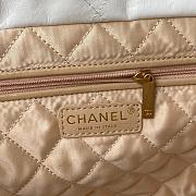 Chanel 22 Large White Lambskin Leather Handbag 39cm - 2