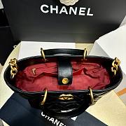 Chanel Small Shopping Bag Lambskin Black 22cm - 4