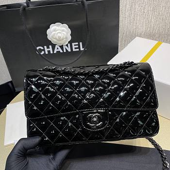 Chanel Classic Shiny Black Bag 25cm