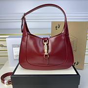 Gucci Jackie 1961 Rosso Ancora Red Handbag - 28x19x4.5cm - 1