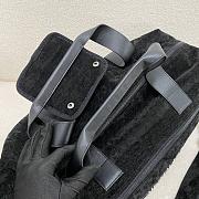 YSL Jacquard Suede Duffle Black Bag - 50x24x25cm  - 5