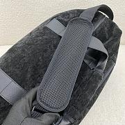 YSL Jacquard Suede Duffle Black Bag - 50x24x25cm  - 4