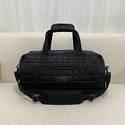 YSL Jacquard Duffle Black Bag - 50x24x25cm - 1