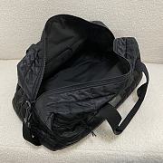 YSL Jacquard Duffle Black Bag - 50x24x25cm - 4