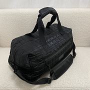 YSL Jacquard Duffle Black Bag - 50x24x25cm - 2