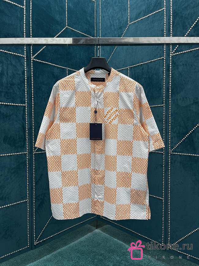 Louis Vuitton Short-Sleeved Officer Collar Shirt - 1