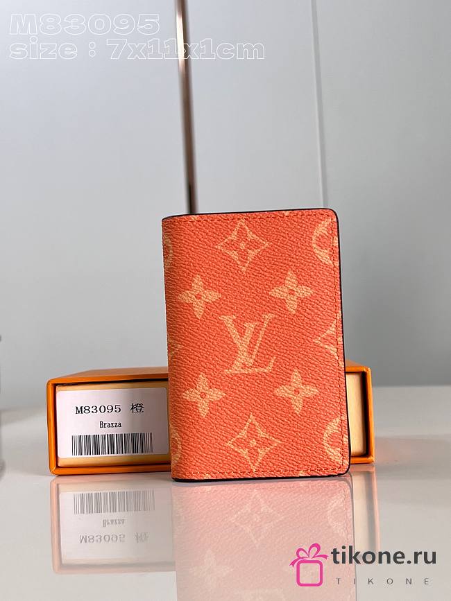 Louis Vuitton M31041 Orange Taiga Wallet - 11x7cm - 1