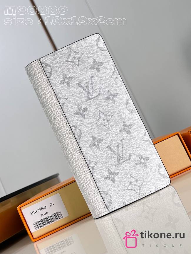 Louis Vuitton M83095 White Monogram Long Wallet - 11x7cm - 1